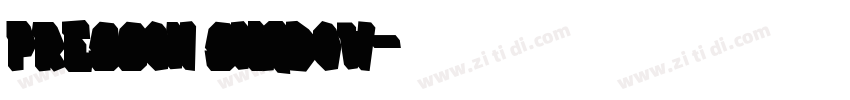 Presson Shadow字体转换